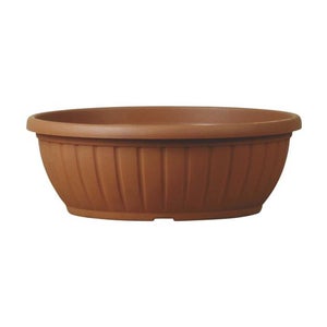 MELTOM Fioriera Rotonda XL Con Piedini In Plastica Antracite - 19,2L Per Interni