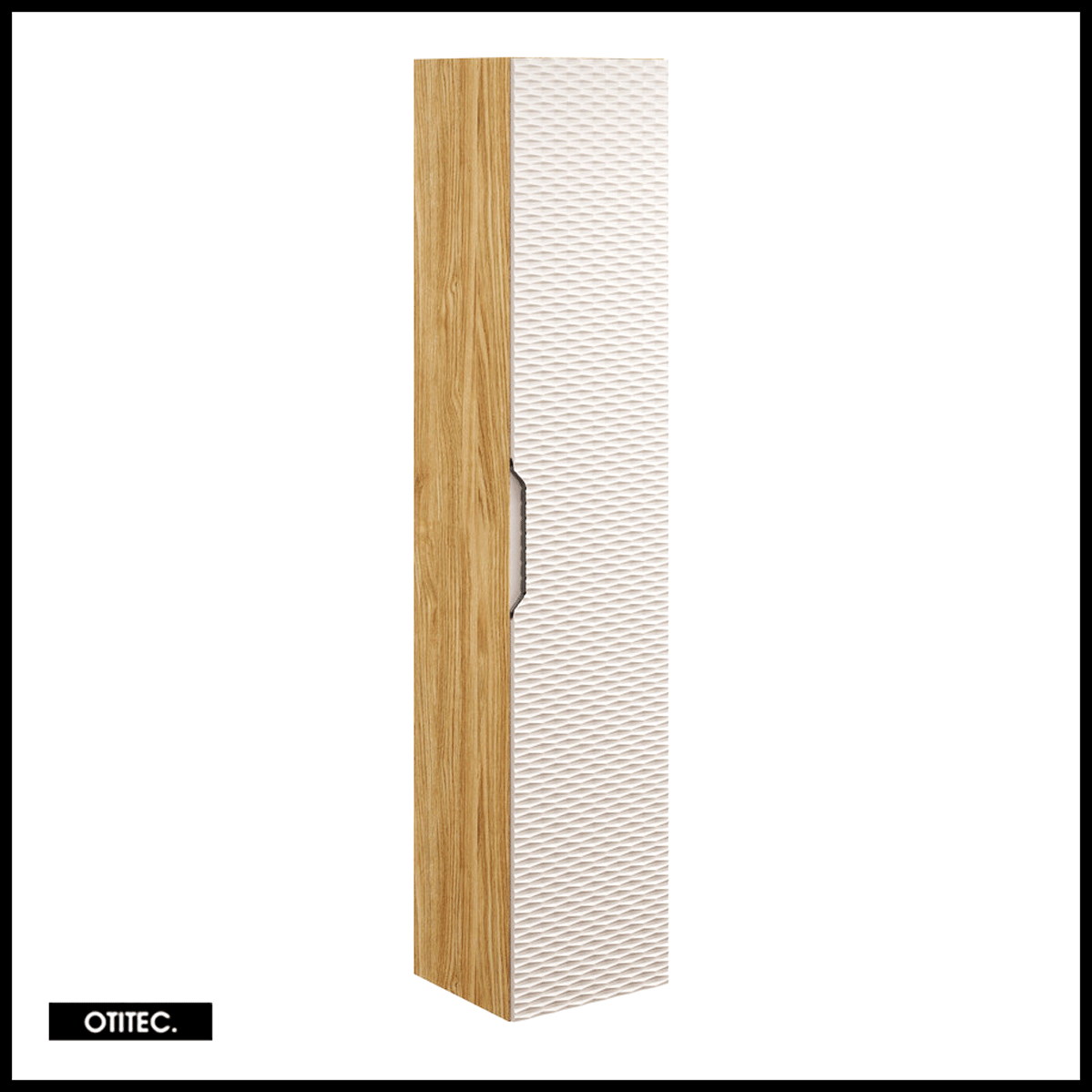Szafka Comad łazienkowa OCEAN BEIGE 80-01-1D 35cm dąb olejowany/beżowa
