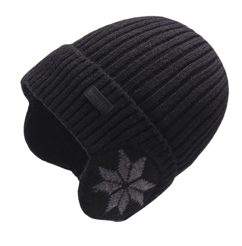 ATSNOSH Nero Berretto Termico A Maglia Per Uomo E Donna, Berretto Beanie In Pile Termica, Cappello Invernale Caldo, Beanie Berretto Da Corsa, Cappello Ciclismo (IT, Testo, Taglia Unica, Nero - Foto 10