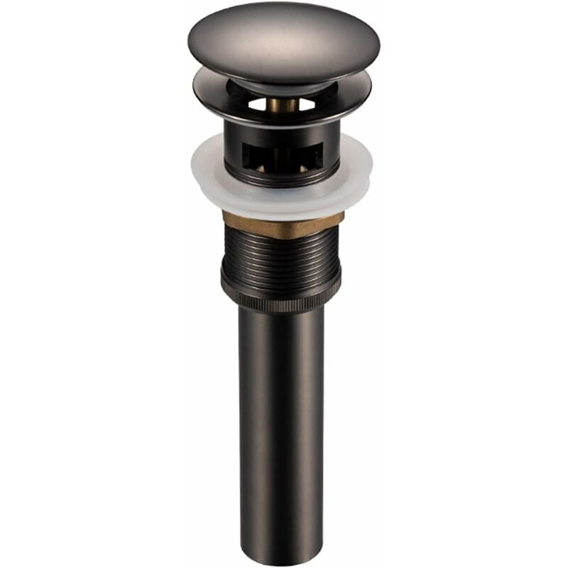 Siphon De Lavabo Avec Bonde Clic Clac - Laiton Doré Et Acier Inox - Design Élégant Pour Salle De Bain - Installation Facile