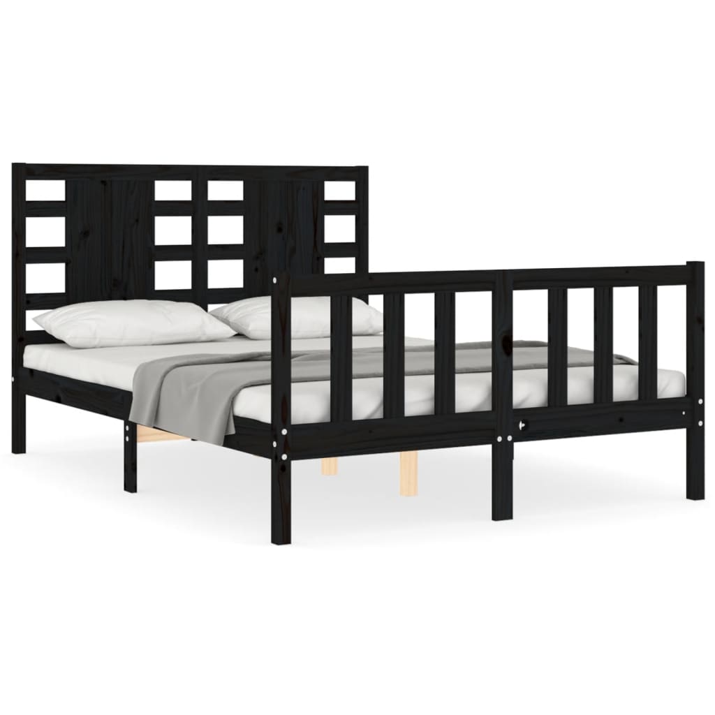 Struttura Letto 140x190 Cm Con Testiera Imbottita – LED RGB, Prese USB E CA, 2 Cassetti, Bianco, In Metallo