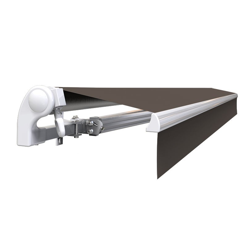 Store banne manuel 4 x 3 m Monobloc pour terrasse - Taupe - 5