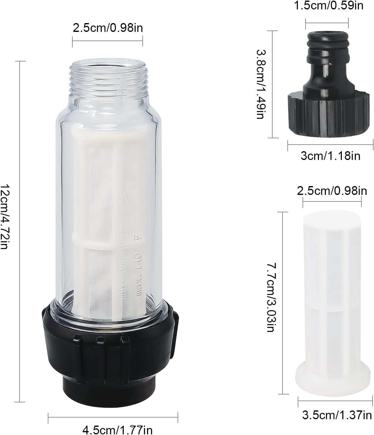 Zxfdsfdbnm 2 Pezzi Idropulitrici Filtro Giardino Tubo Adattatore Collegamento Rapido Forniture Per Interni Esterni Giardino Irrigazione Forniture - Foto 5