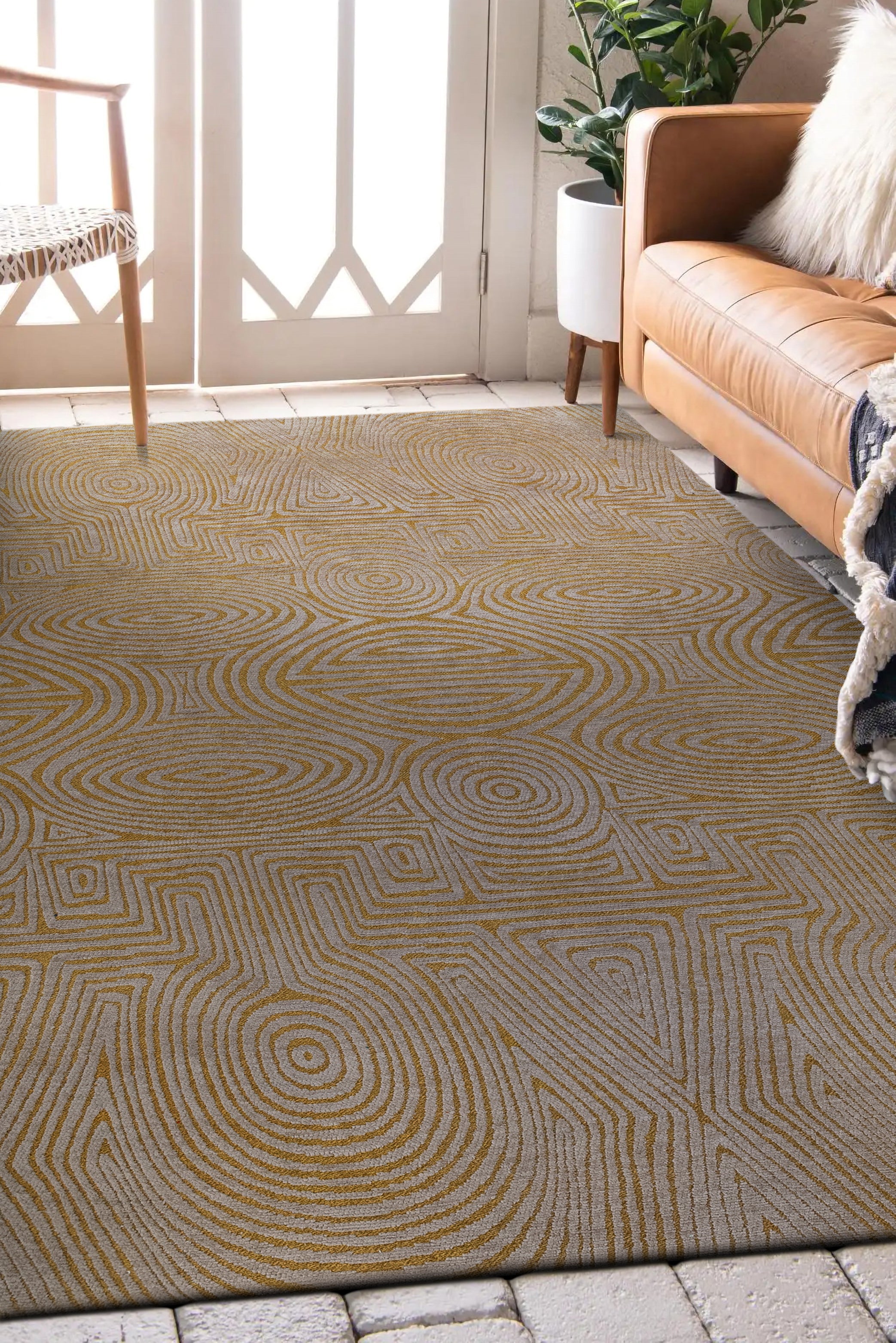 Tappeto da salotto moderno tessuto piatto HABANERO 140x200 cm - 2