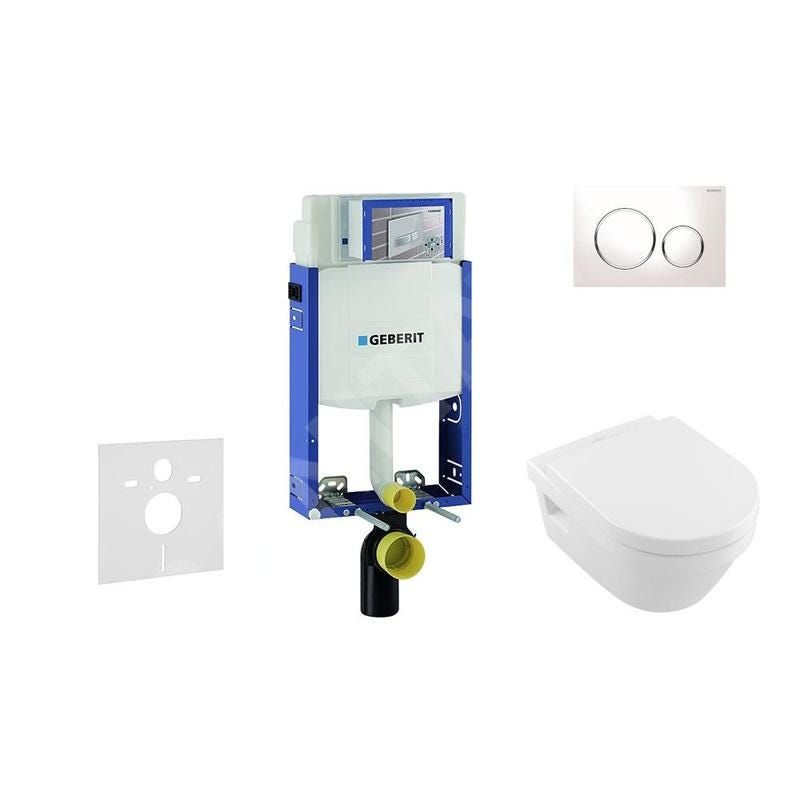Geberit Kombifix - Bâti-support pour WC suspendu avec plaque de ...