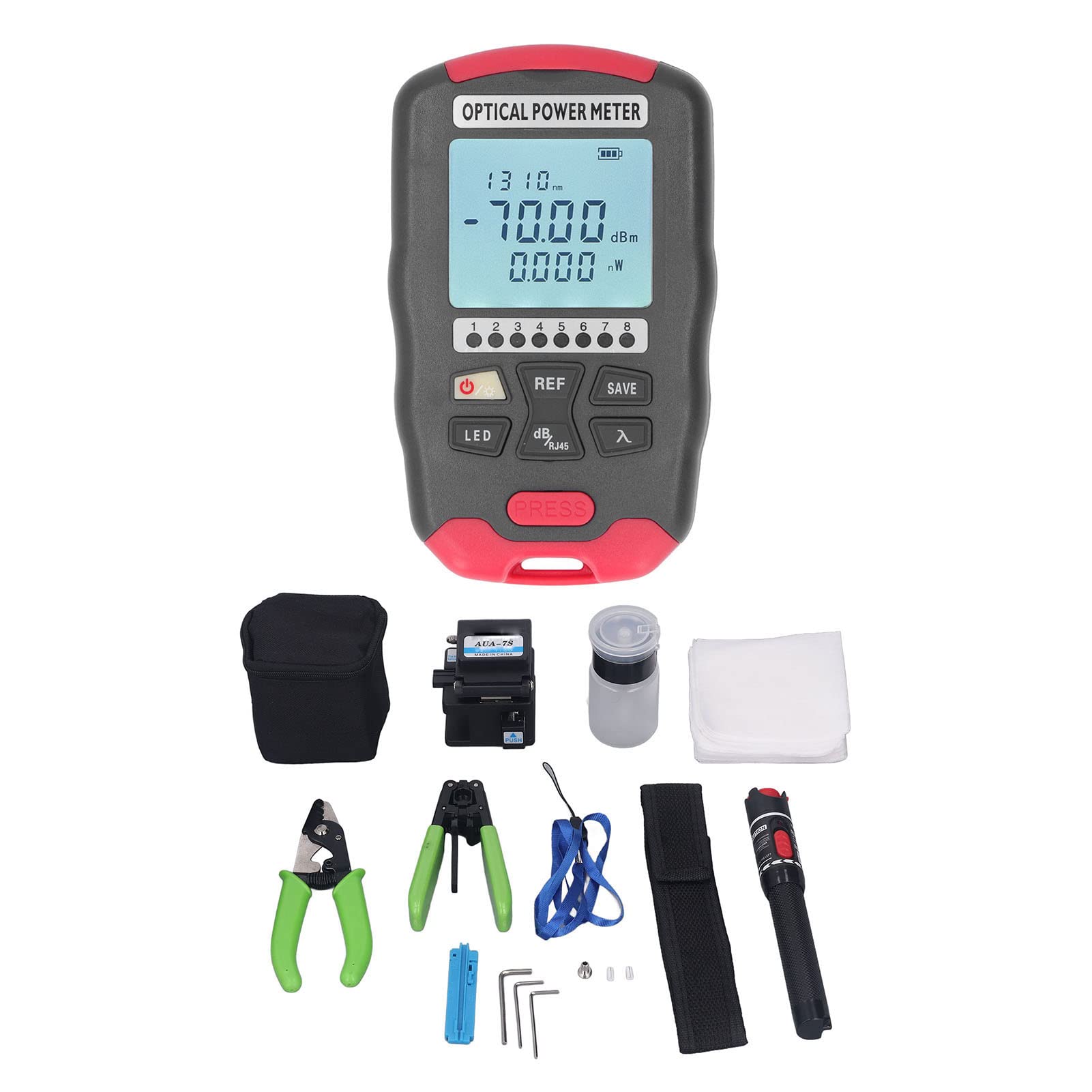 Kit Fibra Ottica FTTH Completo - Con Misuratore Di Potenza, Localizzatore Guasti E Cleaver - Foto 7