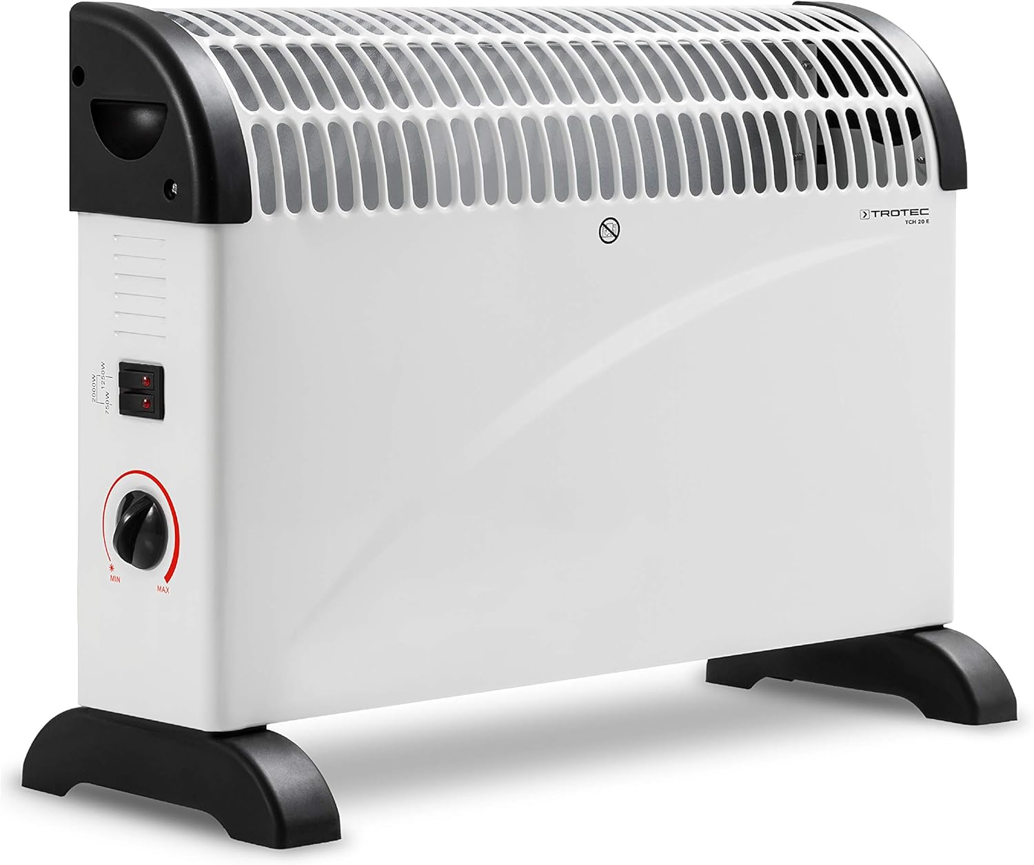 Radiateur Soufflant Céramique PTC 2000W Avec Télécommande – écologique, Silencieux, Minuterie 24h Et Oscillation 70°