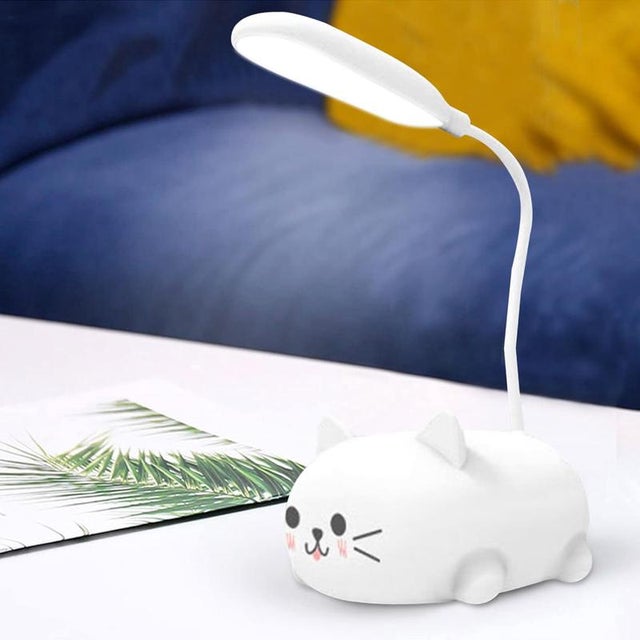Lampe sur table LED noire Tiffany blanc couleurs pour maisons de poupées 1/12, Lampes de table