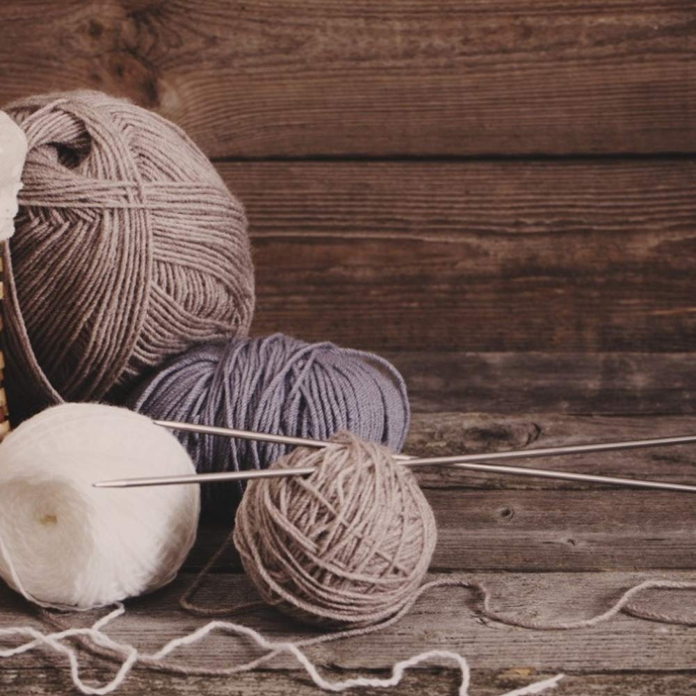 22 pezzi di ferri da maglia in acciaio inossidabile a punta singola dritta, strumenti per la tessitura della lana fatti a mano (25 cm / 9, | Leroy Merlin