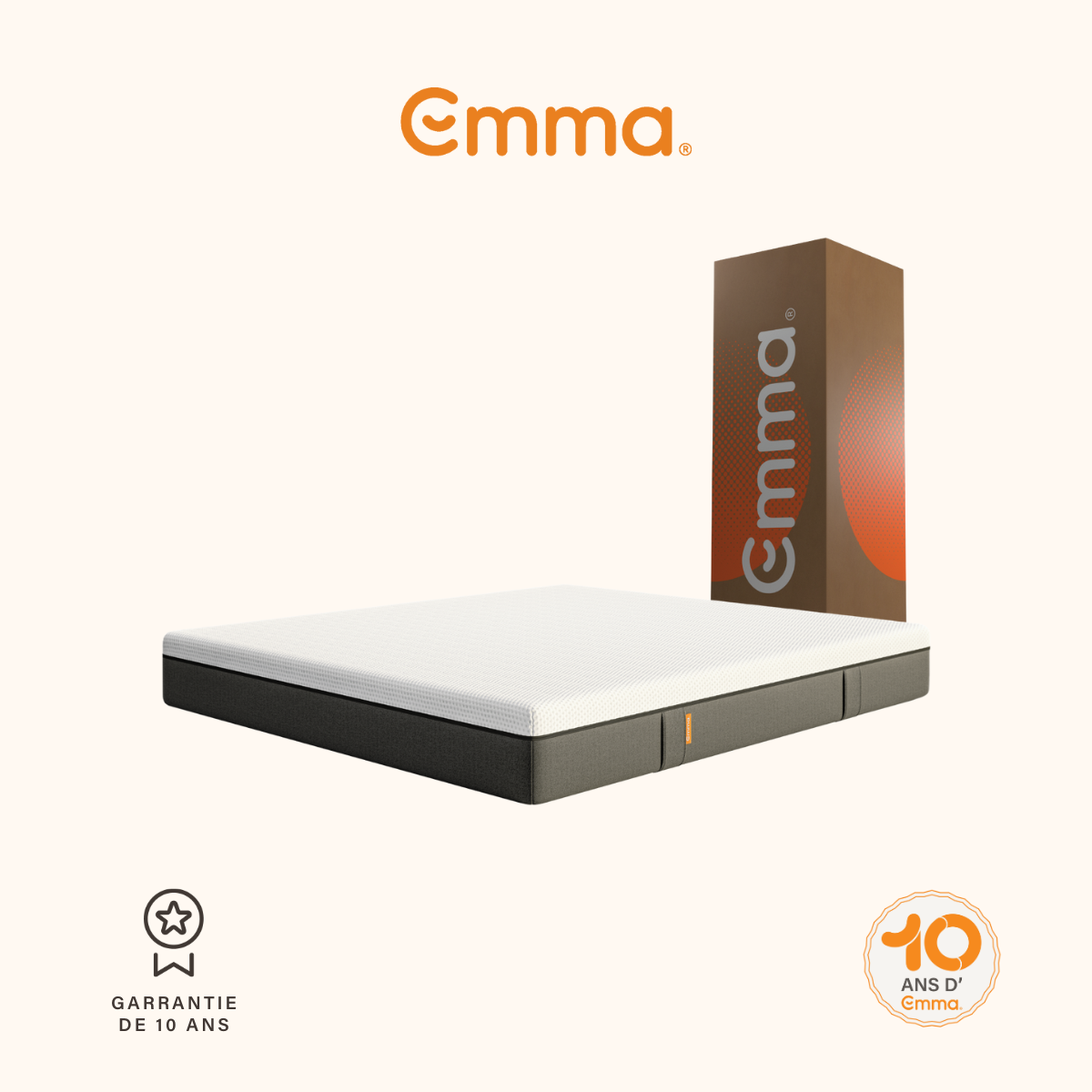 EMMA | Matelas Original Classic 140x190 | Mémoire de Forme + Ressorts | Housse Plus Respirante | MEILLEUR CHOIX Emma | Dos Apaisé - 5