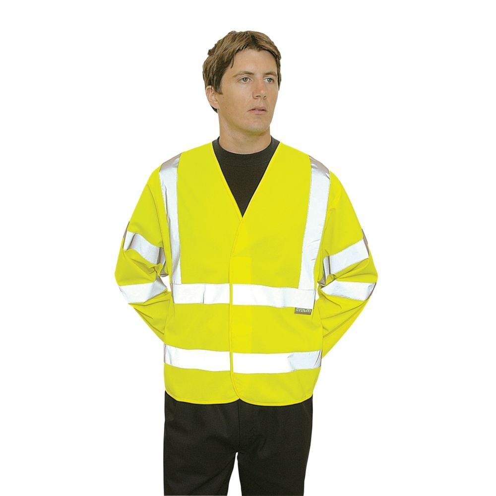 Gilet haute visibilité Portwest baudrier double ceinture manches longues Jaune XXL - XXXL - 2