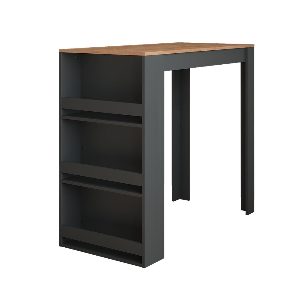 Vicco Stół barowy Repose, Złoty dąb power/antracyt, 57 x 117 cm