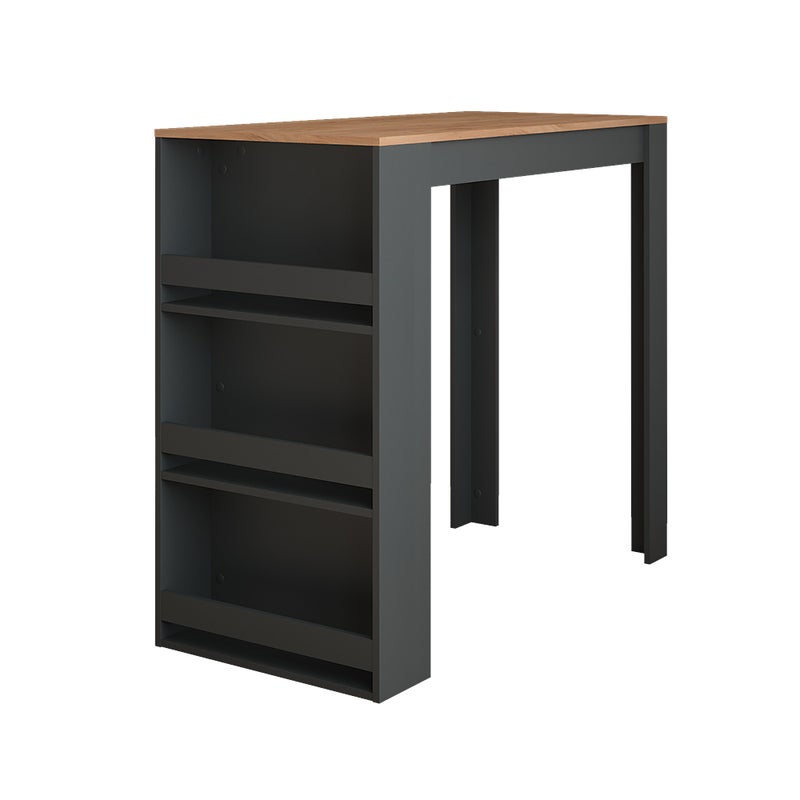 Vicco Stół barowy Repose, Złoty dąb power/antracyt, 57 x 117 cm