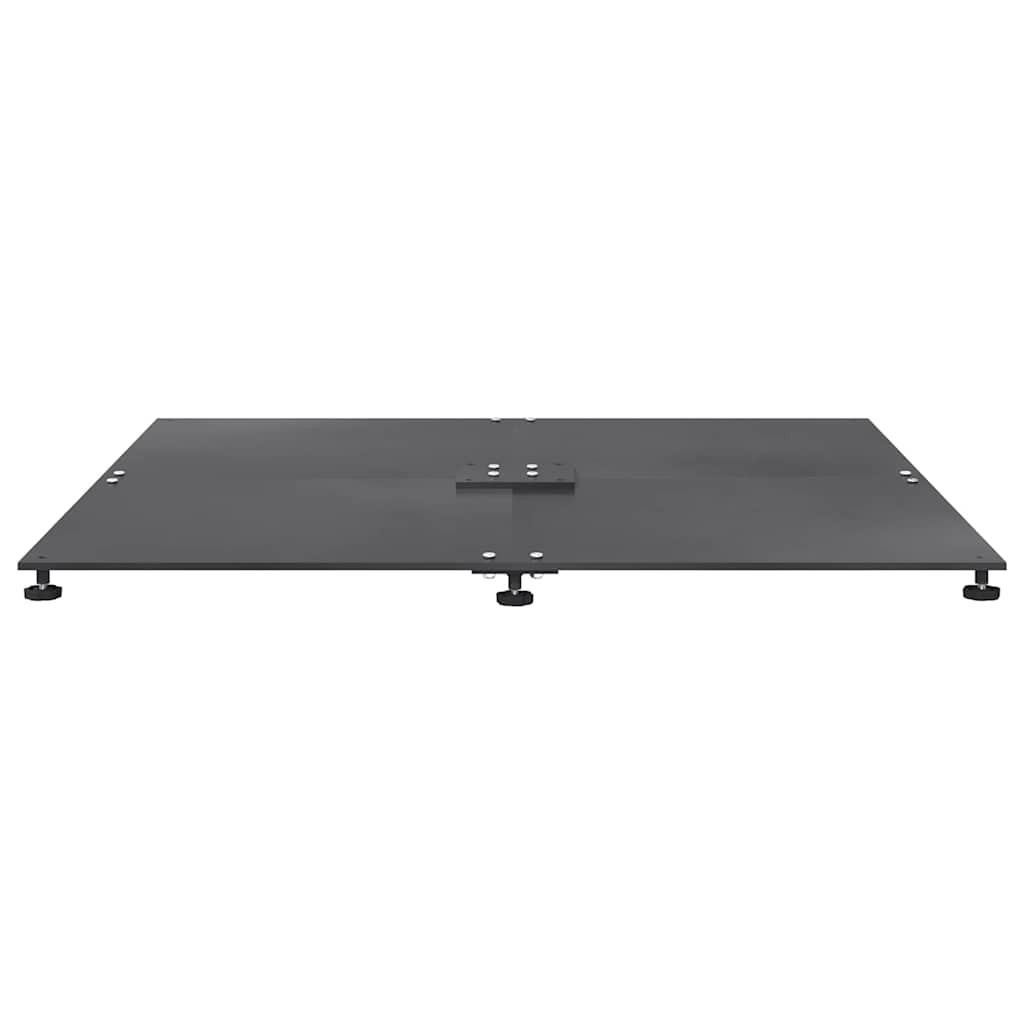 Pied de parasol Gris foncé 100 x 100 x 4 cm Acier - 5