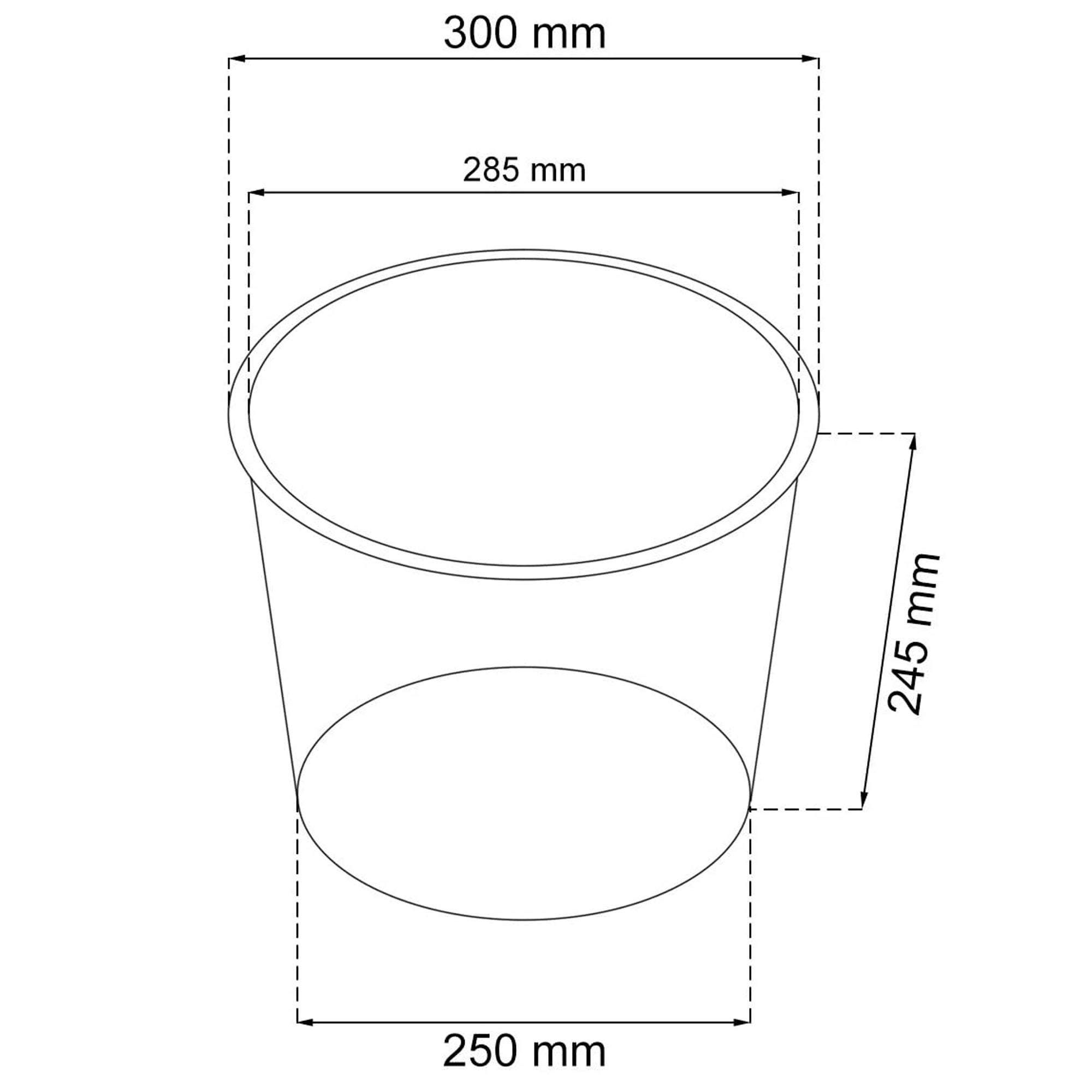 Vaso alto mod. tempo ar 300. 30x57 cm. bianco - 3