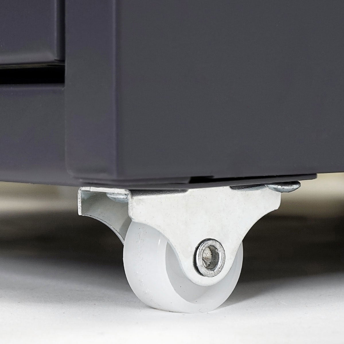 Caisson à roulettes Boston T851, placard à tiroirs en acier, 109x28x44 cm 8 tiroirs ~ gris foncé - 6