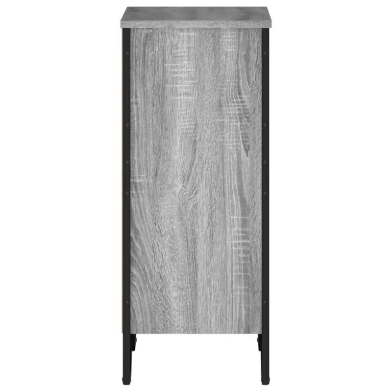 Bibliothèque sonoma gris 50x31x74,5 cm bois d ingénierie - 5