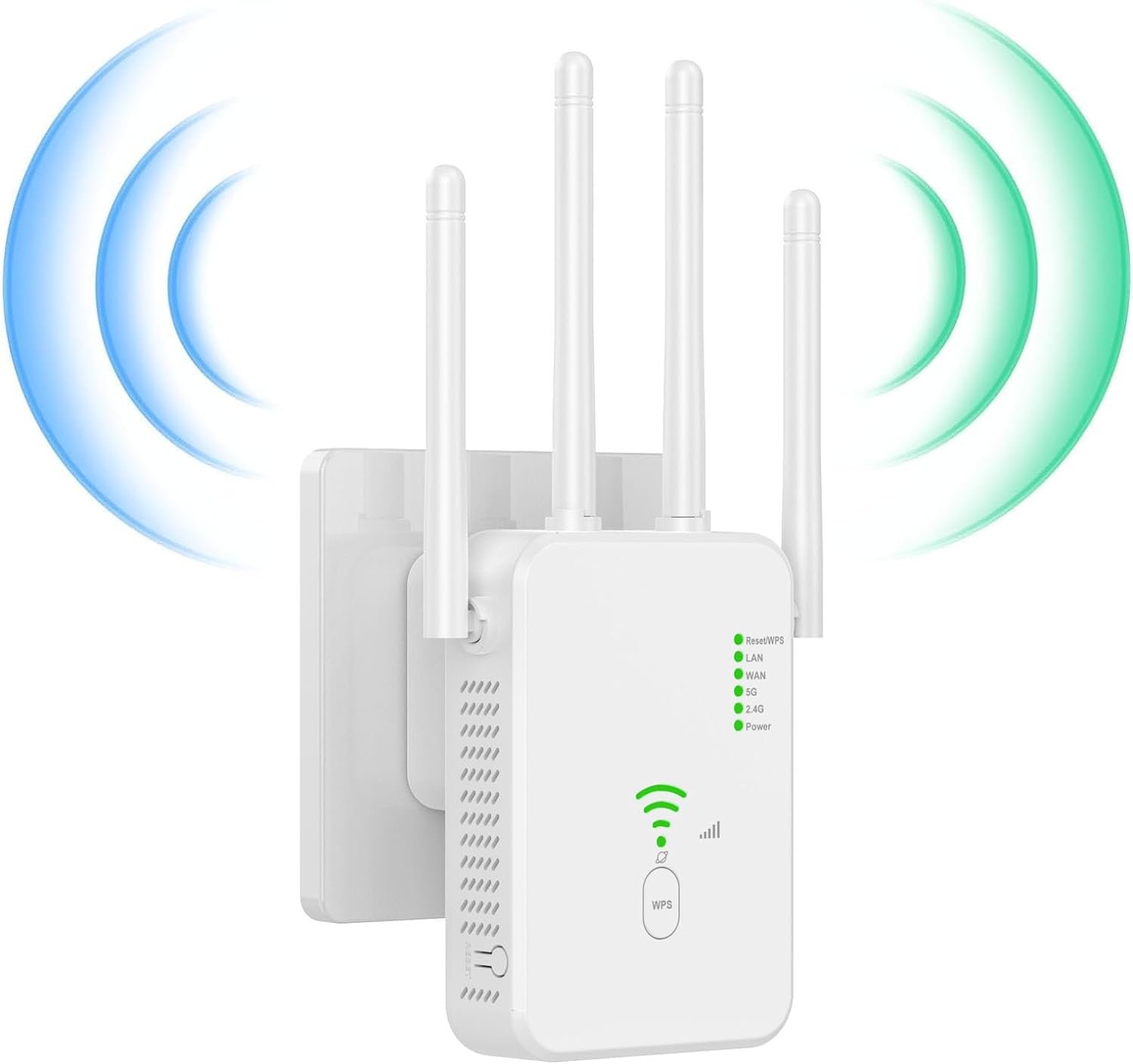 Ripetitore WiFi A 6 Antenne Con 2 Porte LAN – Copertura Fino A 300 M², Modalità Router/AP/Repeater