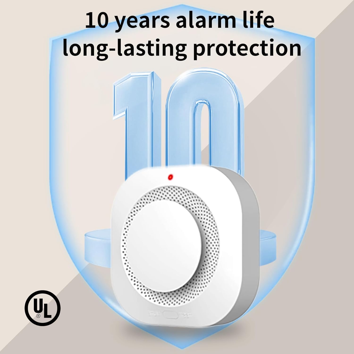 2pcs Alarme Incendie sans Fil pour Maison -Détecteur de Fumée 360° Intelligent, Alerte Anti-Feu pour Appartement/Bureau - Installation Rapide - 5