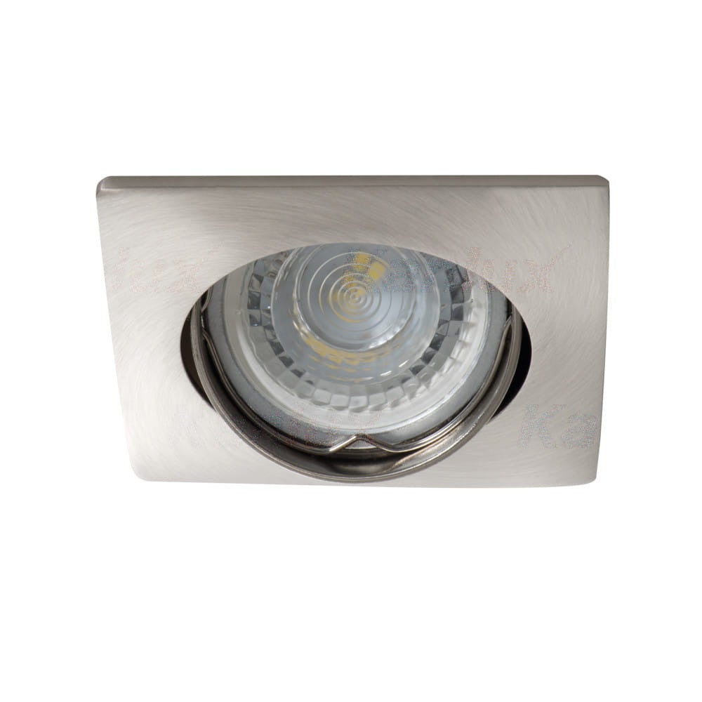 Oprawa sufitowa wpuszczana Nesta srebrna 1xGX5.3 / GU10x35W kwadratowa ruchoma IP20 wym: 8 x 8 cm aluminium Kanlux