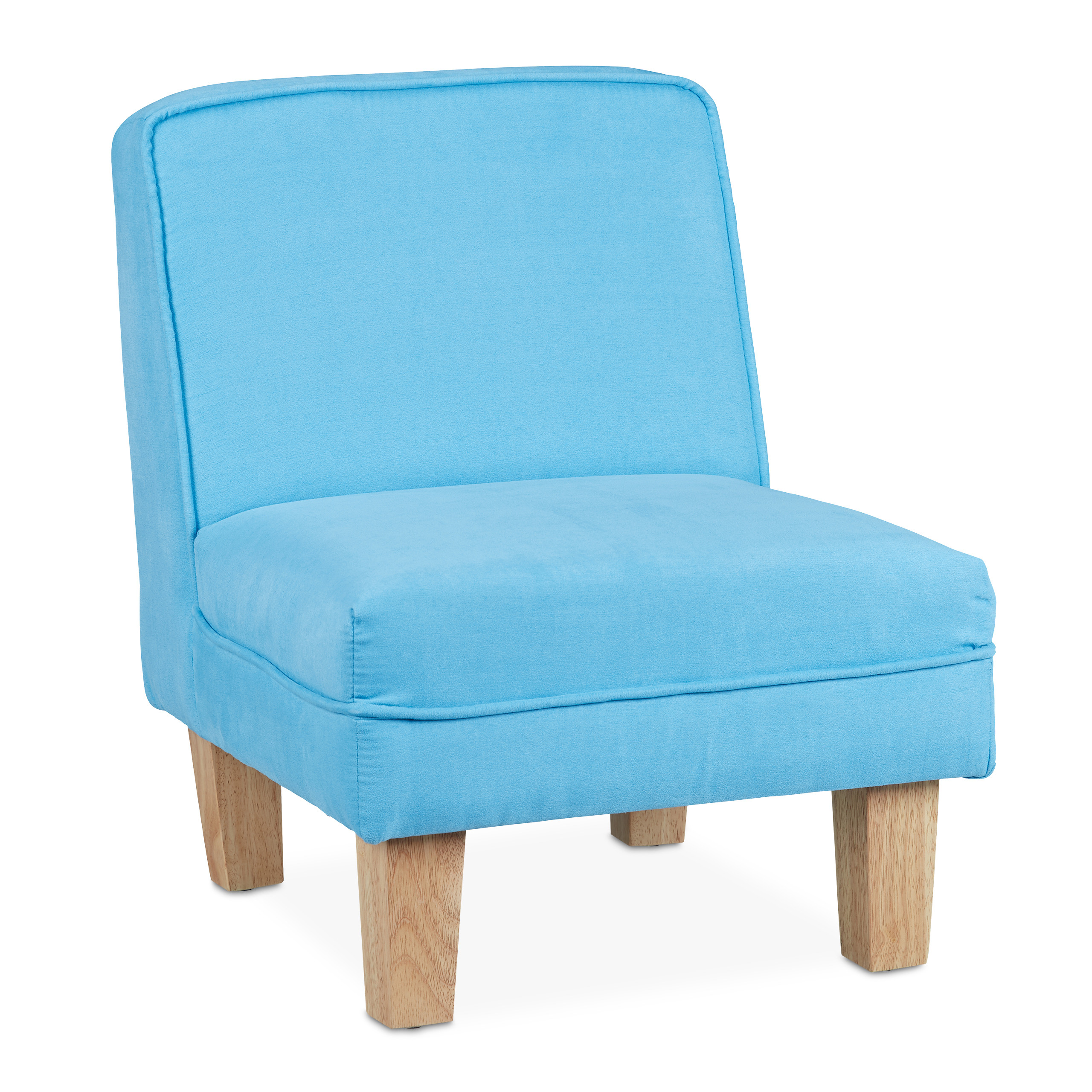 Relaxdays sillón infantil dormitorio y salón, niños, minibutaca habitación juegos, 60 x 45 x 52 cm, color azul