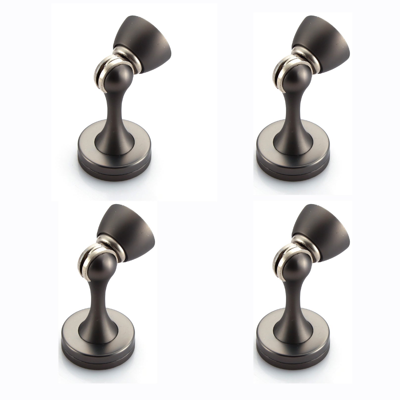 Lot De 4 Butoirs De Porte Magnétiques En Acier Inoxydable Avec Fermeture Douce Pour Porte Murale Robuste Or 93698270