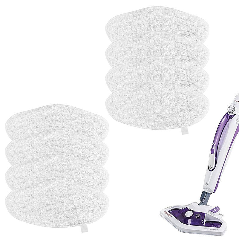 8 sztuk zmywalnych nakładek na mopa z mikrofibry o wysokiej chłonności, zamienniki pasujące do mopa parowego Polti Kit (31*18CM)