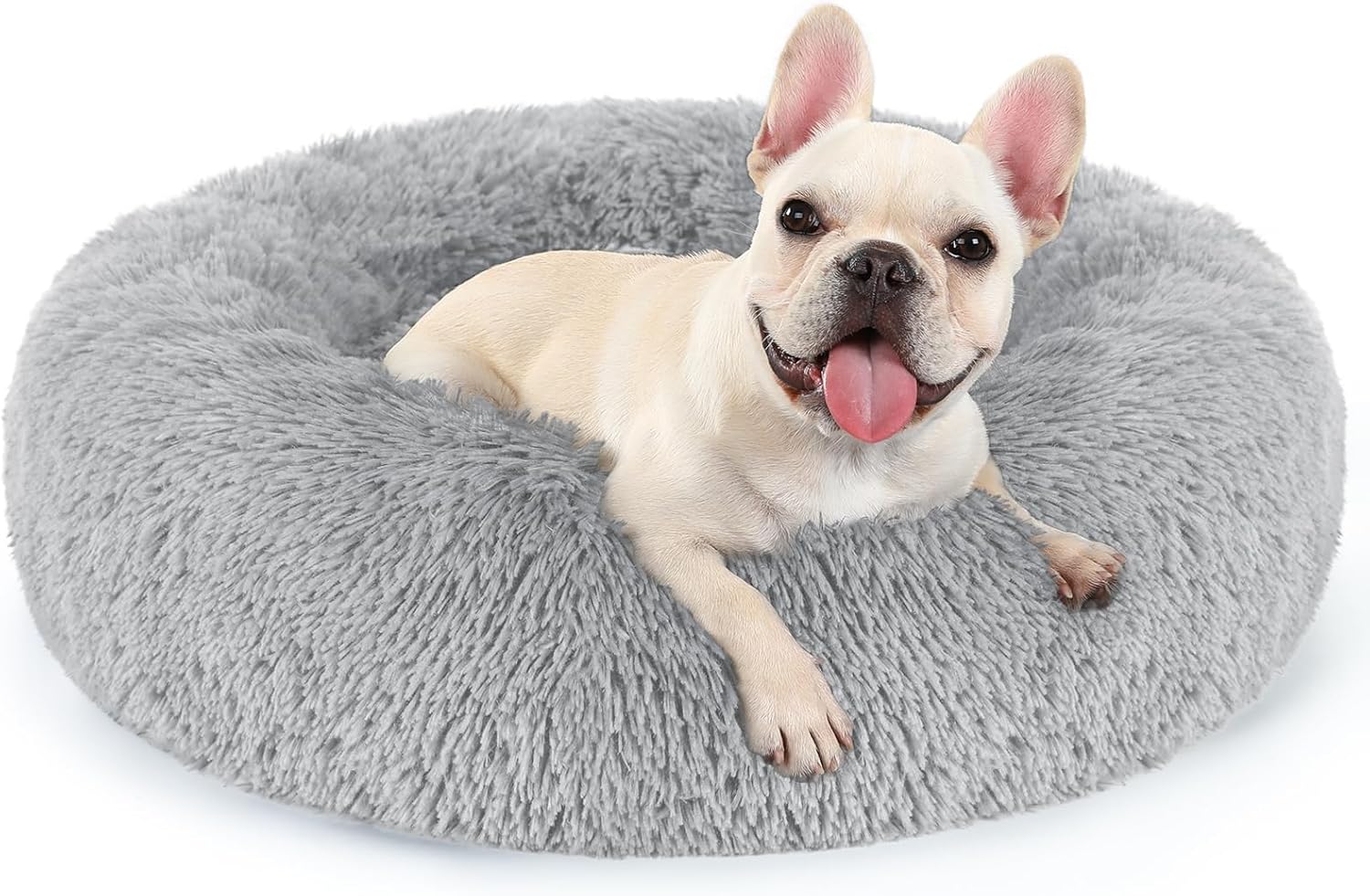 Cama Para Perros Y Gatos De Interior Color Gris Claro De 60 Cm De 