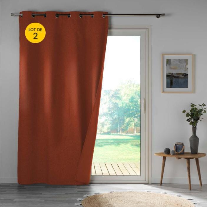 Lot de 4 rideaux enrouleur 45x160 - ELISABETH | Maison et Styles Lot de 4 rideaux enrouleur 45x160 - ELISABETH | Maison et Styles