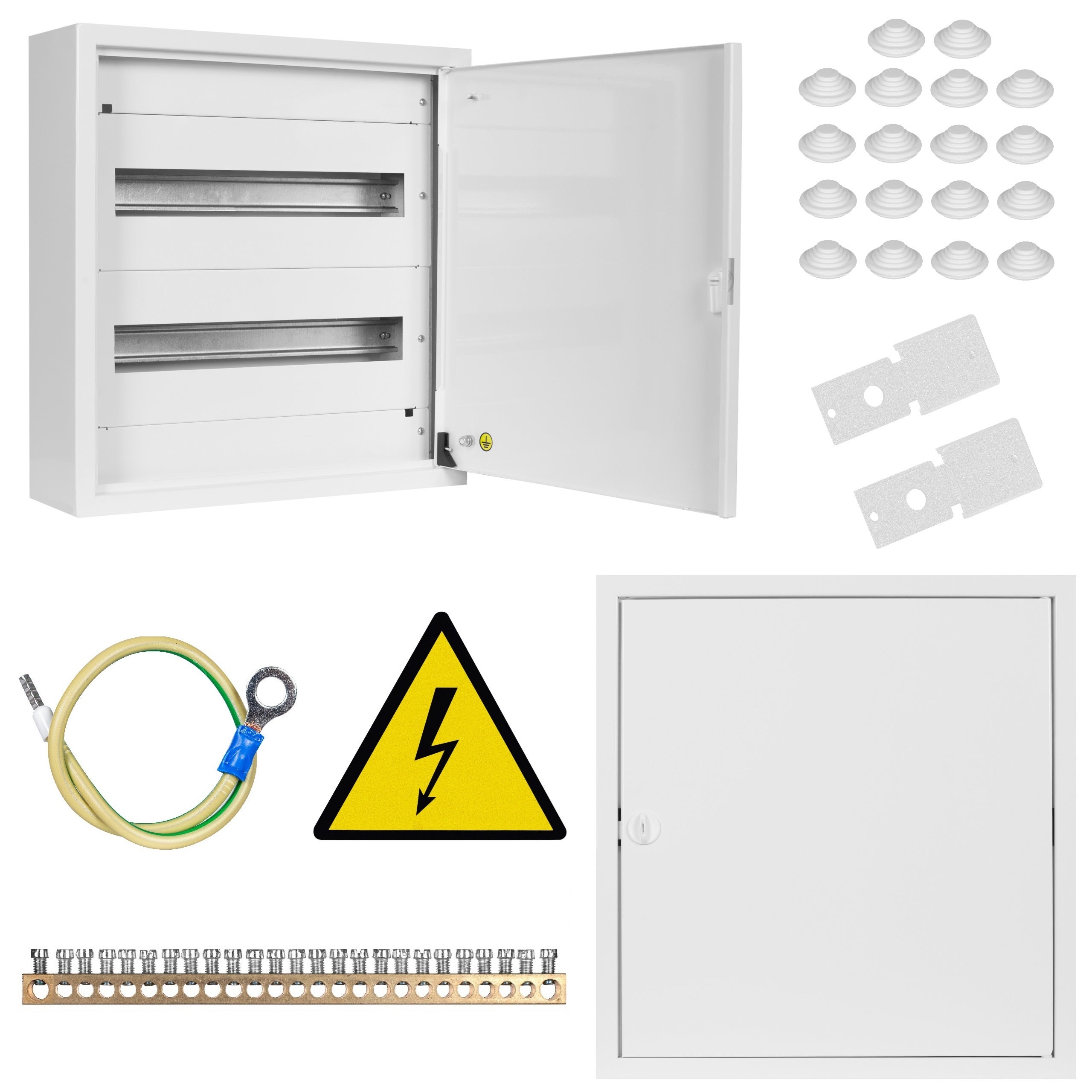 Rozdzielnica Natynkowa Skrzynka Elektryczna Obudowa 2x18 Mod 455x436x130mm