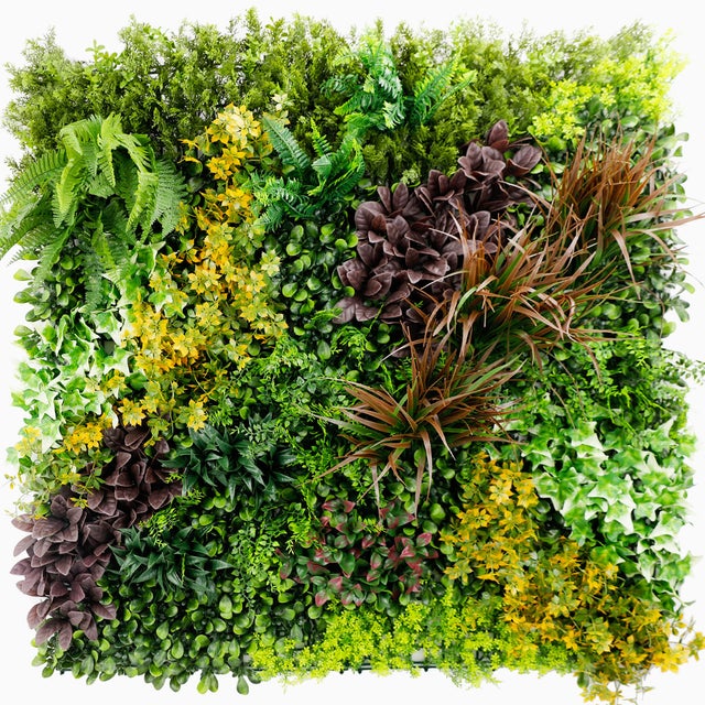 Mur végétal artificiel Life 1 × 1 m – un habillage végétal pour terrasse et pièce de vie