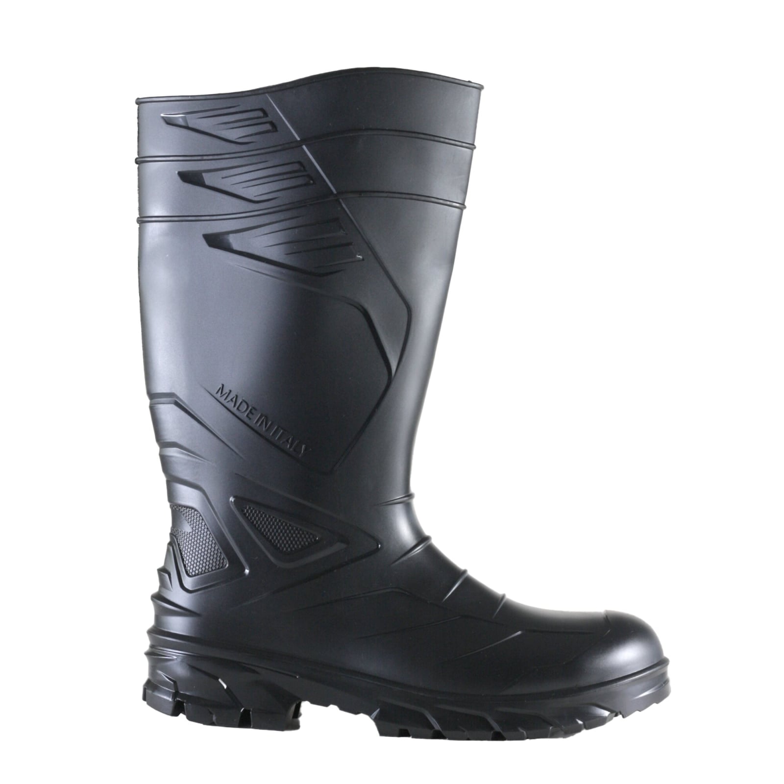 Cizme de protectie Exena PVC Devil black S5 SRC, Bombeu de protectie, Lamela antiperforatie, Antiderapant, Marime 37