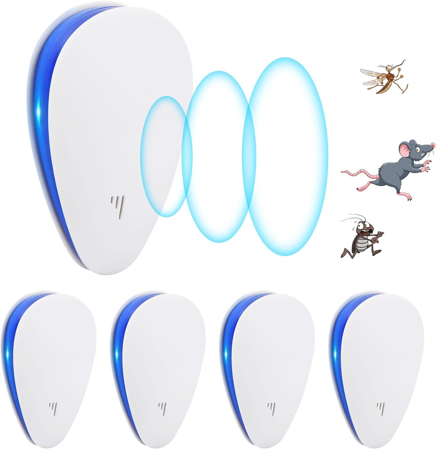 Répulsif à Ultrasons Pour Souris Amélioré 2 Buzzers Répulsif Antiparasitaire électronique