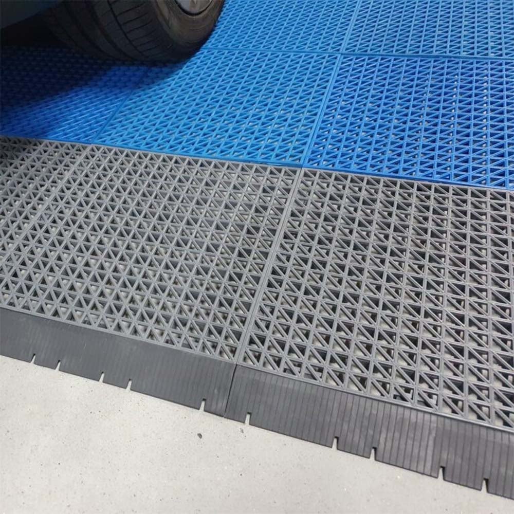 Pack 100 losetas reforzadas PVC Gris Oscuro 33x33x2cm (≈11 m²) - Suelos de garajes, lavadero coches, talleres. Resiste paso de vehículos y maquinaria - 3