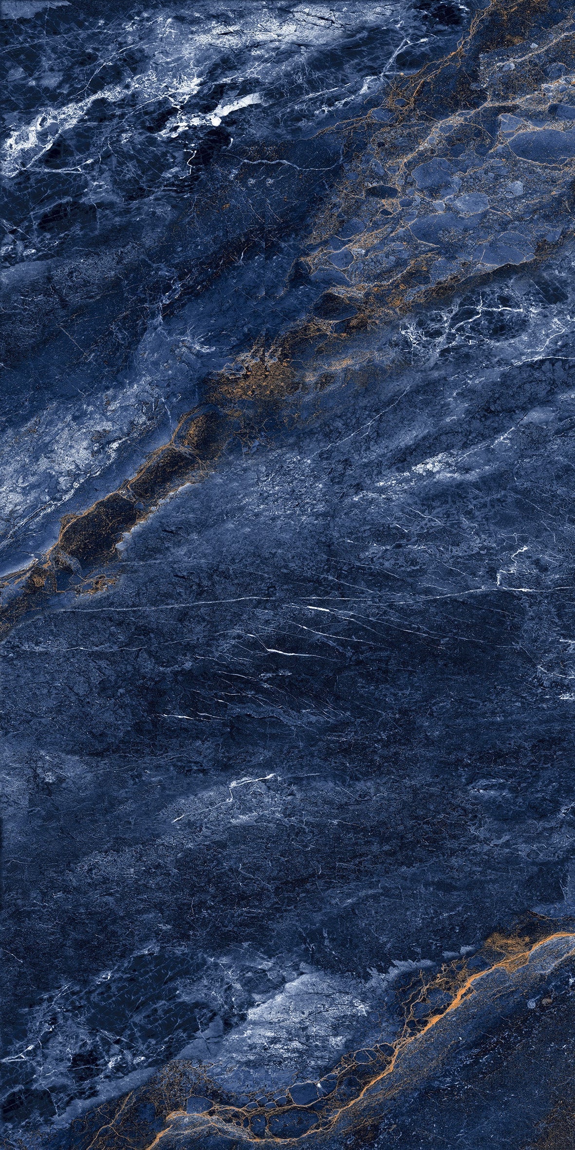 Carrelage sol / mur effet marbre bleu LYTHOS BLUE l.60 x L.120 cm Brilliant LIMCARO - 7