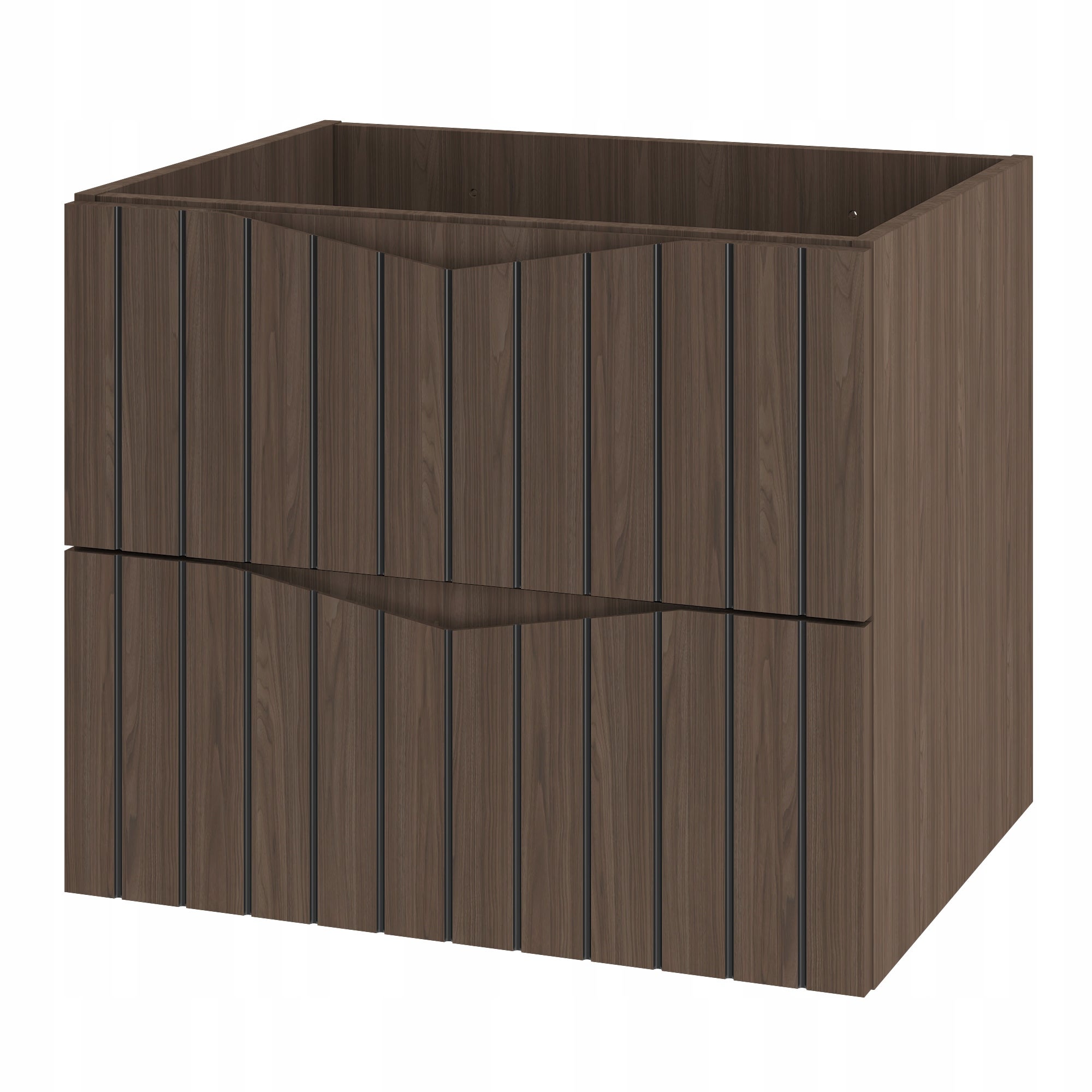 Szafka łazienkowa STELLA 60 cm orzech mat frezowane fronty