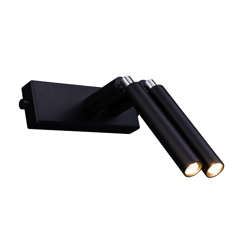 Kinkiet ścienny Alha czarny 2xG9x2.5W wym: 19,3 x 15,2 x 5 cm metal IP20 Dohar