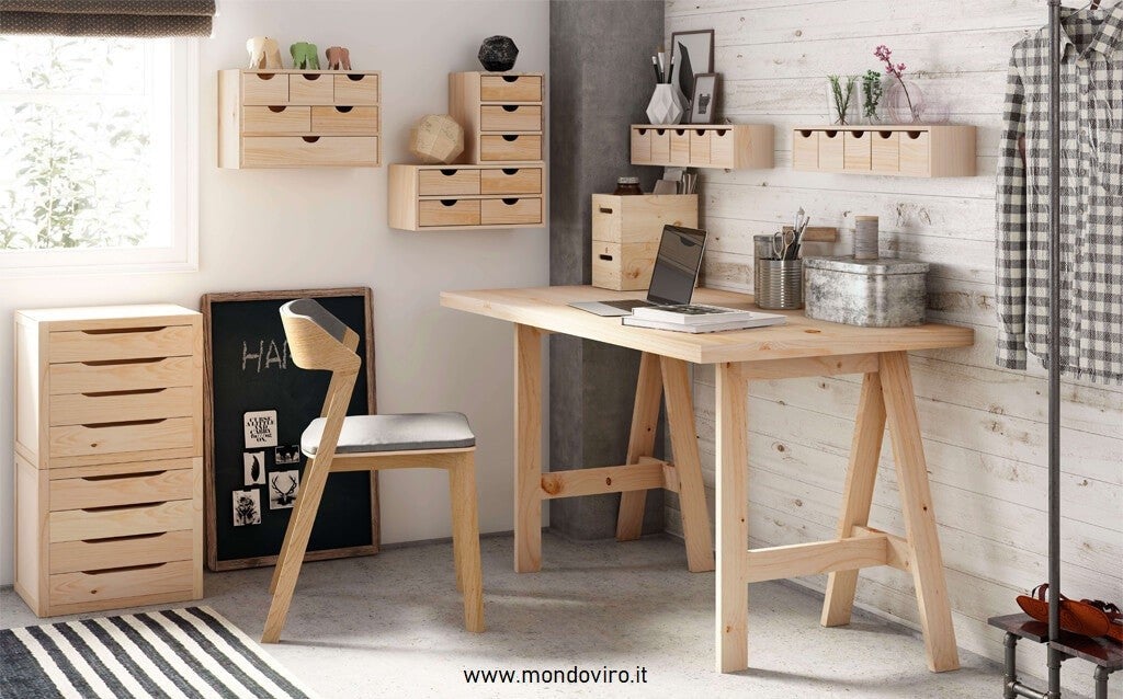 Commode portable en bois à 3 tiroirs cm 21x20 28h - 3