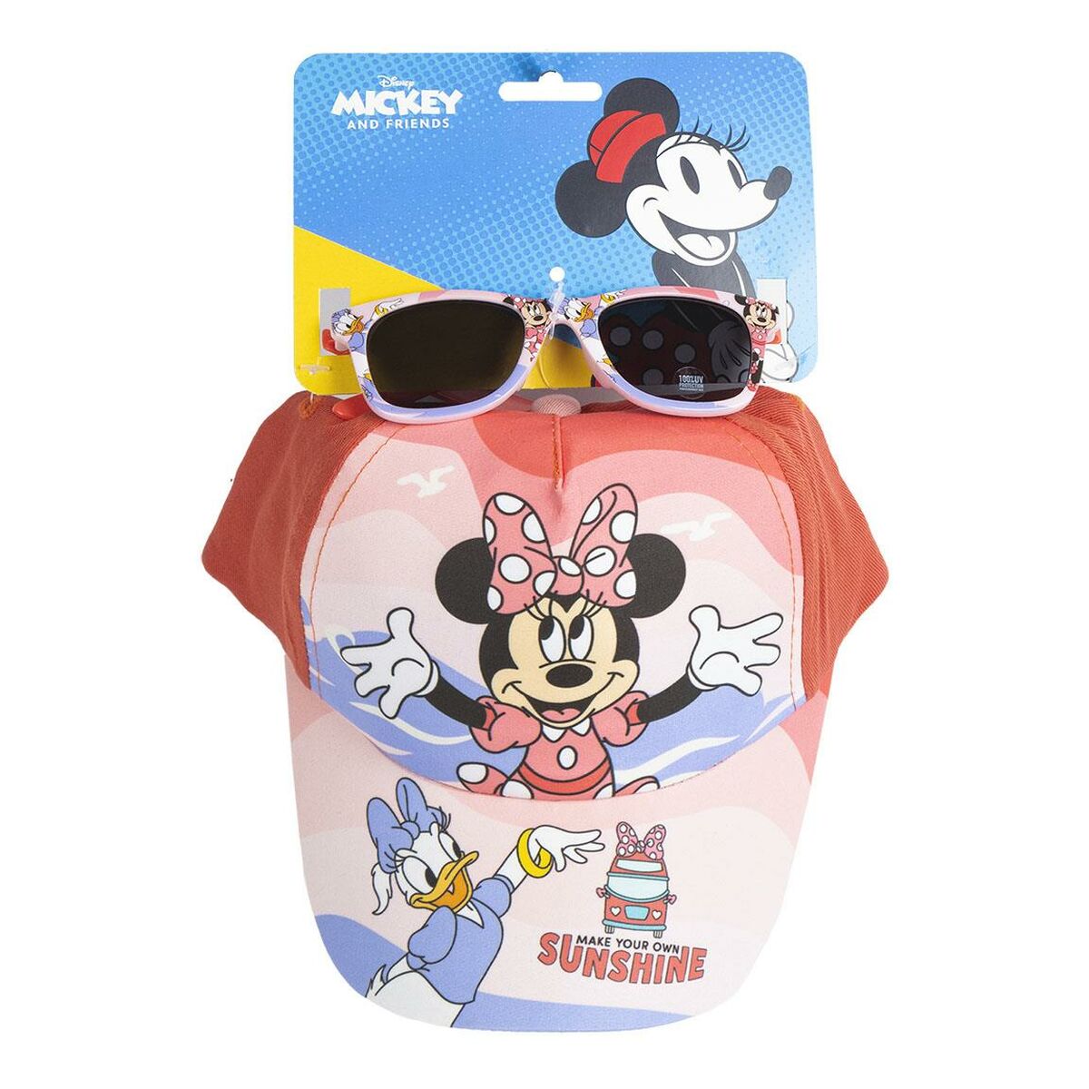 Casquette Minnie Mouse Pour Enfant Rose - 53 Cm - Accessoire Disney