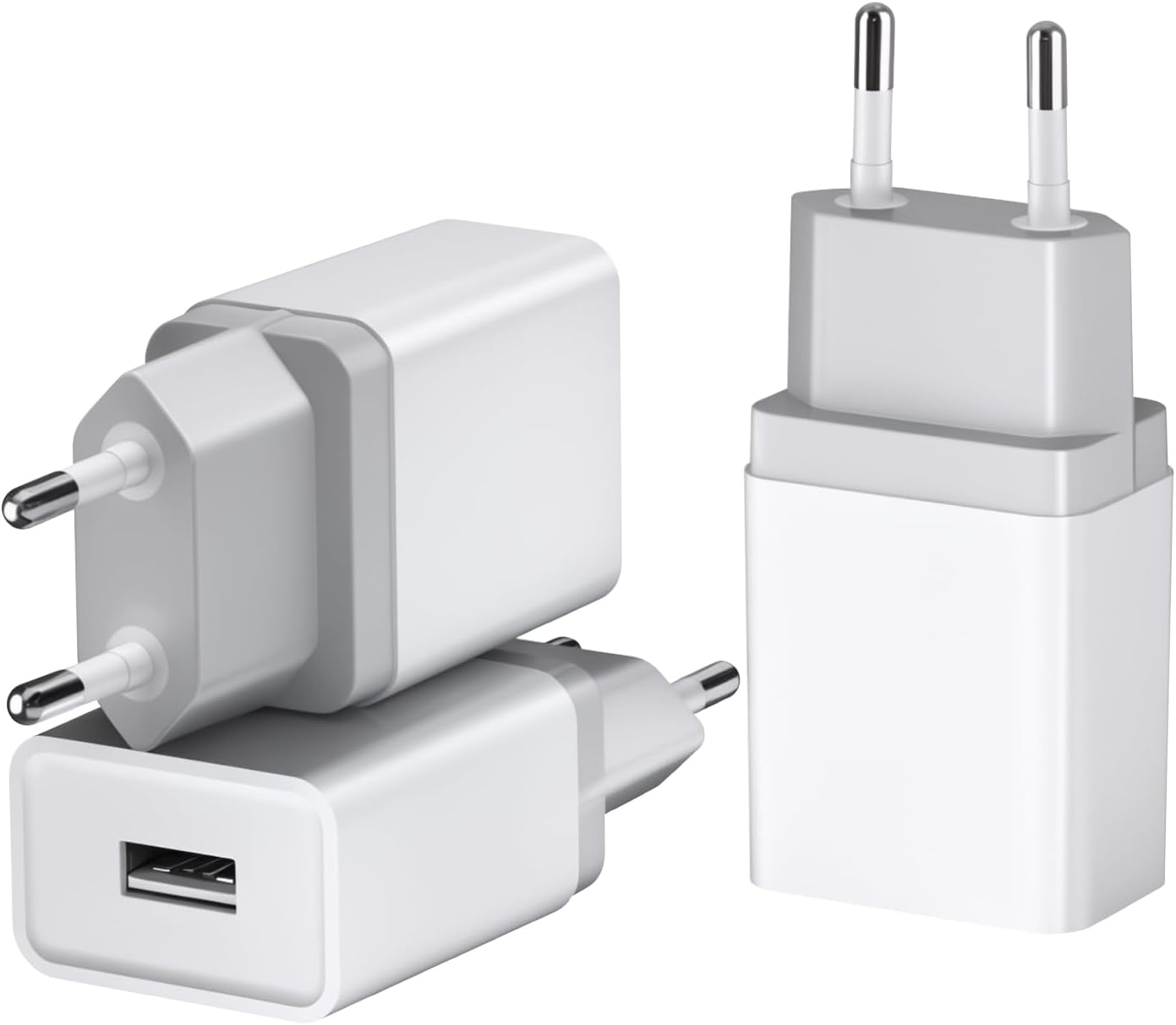 Ładowarka USB 12 W (5 V/2,4 A) 3 sztuki w zestawie Blok wtyczek USB Adapter USB Ładowarka ścienna USB Gniazdo zasilania USB Uniwersalna ładowarka Ko
