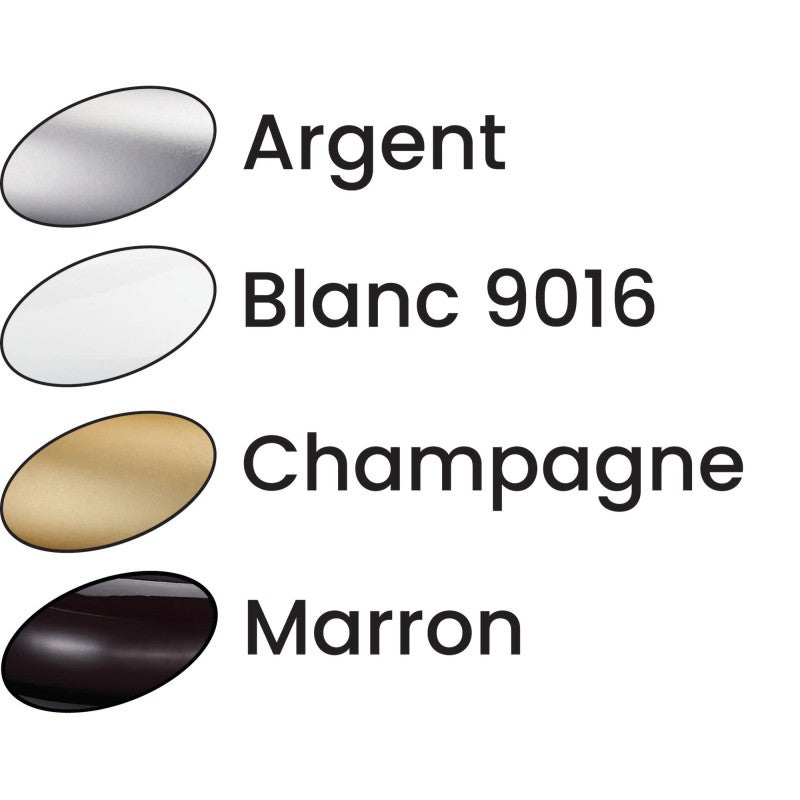 Kit béquille aluminium SALOME pour serrure en applique argent HERACLES B SALOME 92 - 3