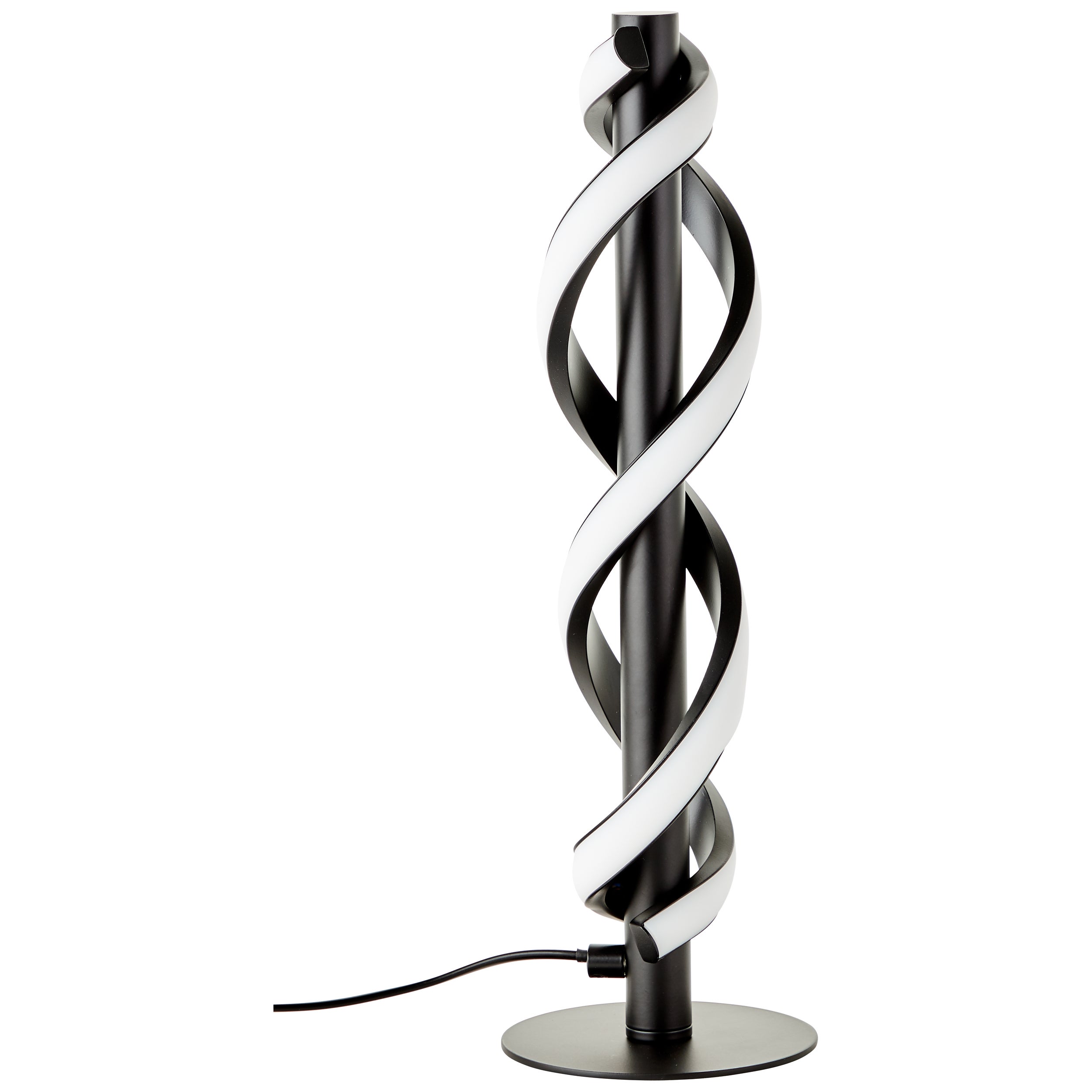 Lampa stołowa LED Brilliant Amalie 38cm czarna, metal/plastik, 1x zintegrowana dioda LED, 9W, (strumień świetlny: 1100lm, barwa światła: 3000K) - 2