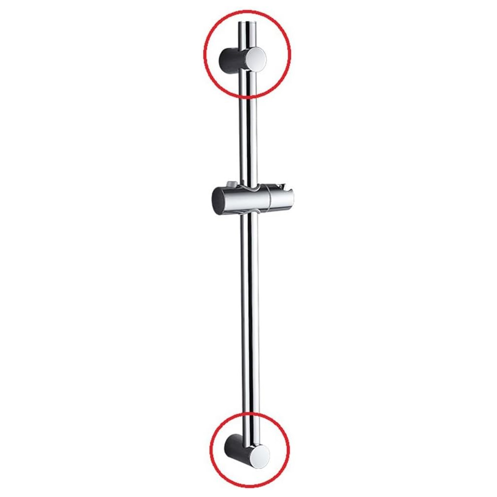 Support mural pour pommeau de douche ABS, large compatibilité, kit d'installation complet, diamètre 22 mm, chromé - 4