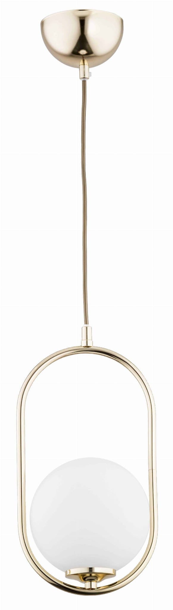 Lampa wisząca Noval złoto-biała 1 x E14 x 40W wym: 80 x 16 x 15 cm Alfa