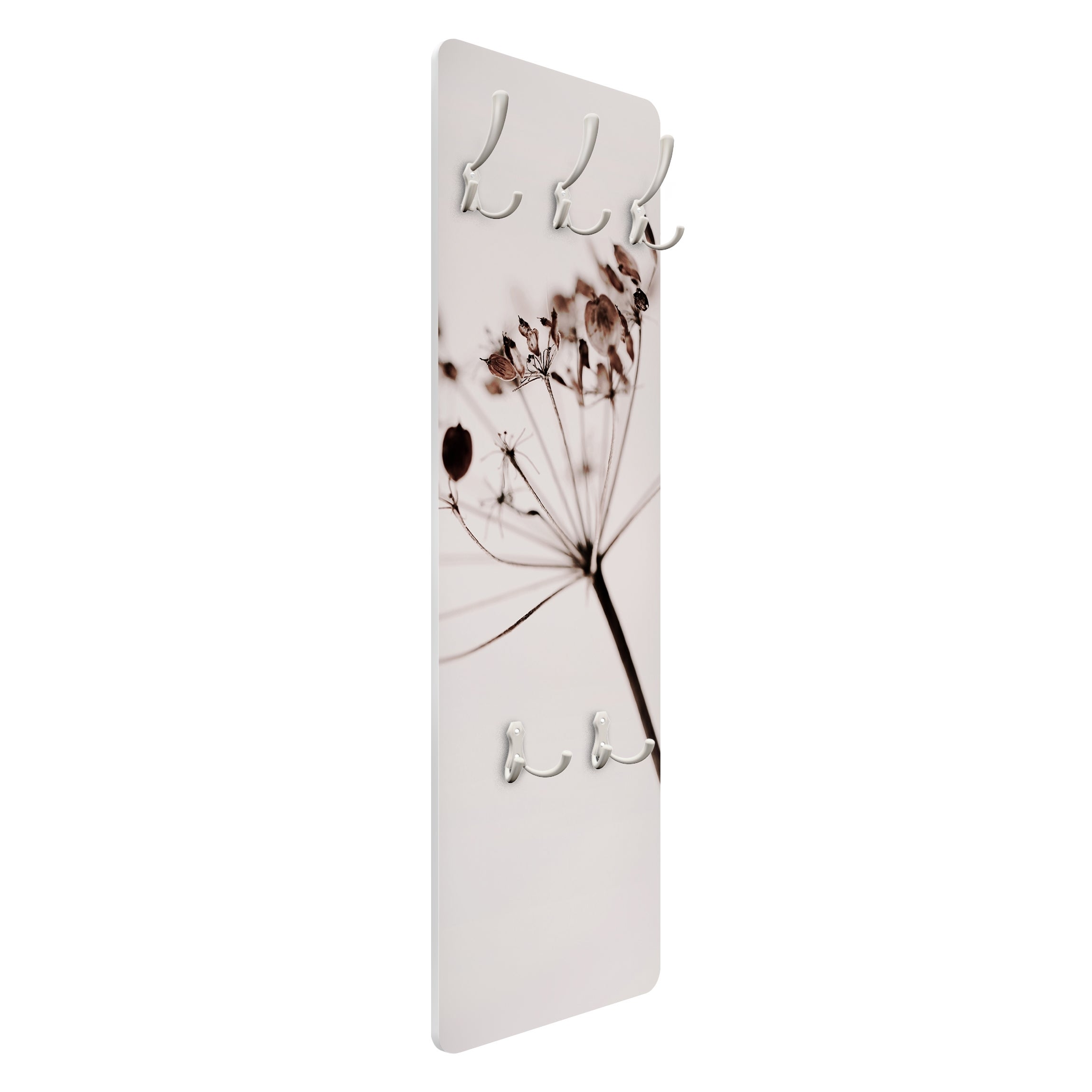 Cabide de parede cabideiro para parede madeira bengaleiro parede creme bege fotografia 1352 - hall entrada - 105 x 34 cm - 5