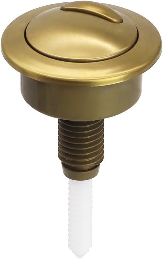 Bouton Poussoir Chasse D'Eau Pour Valve Optima 49 - Acier Inoxydable - Double Chasse - Diamètre 48mm