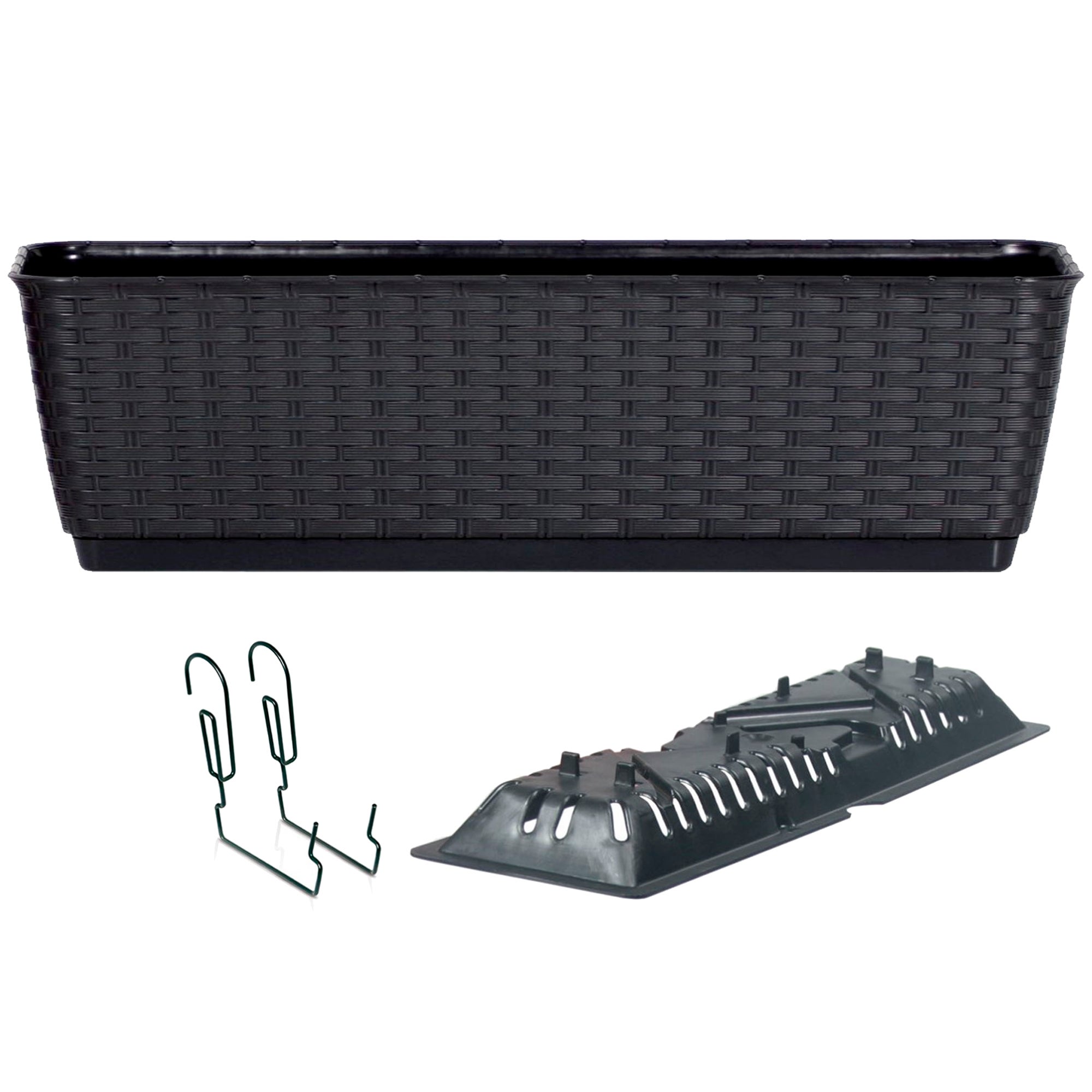 Bac à Fleurs SOLEILLA - Plastique - Hauteur 53 Cm - Jaune