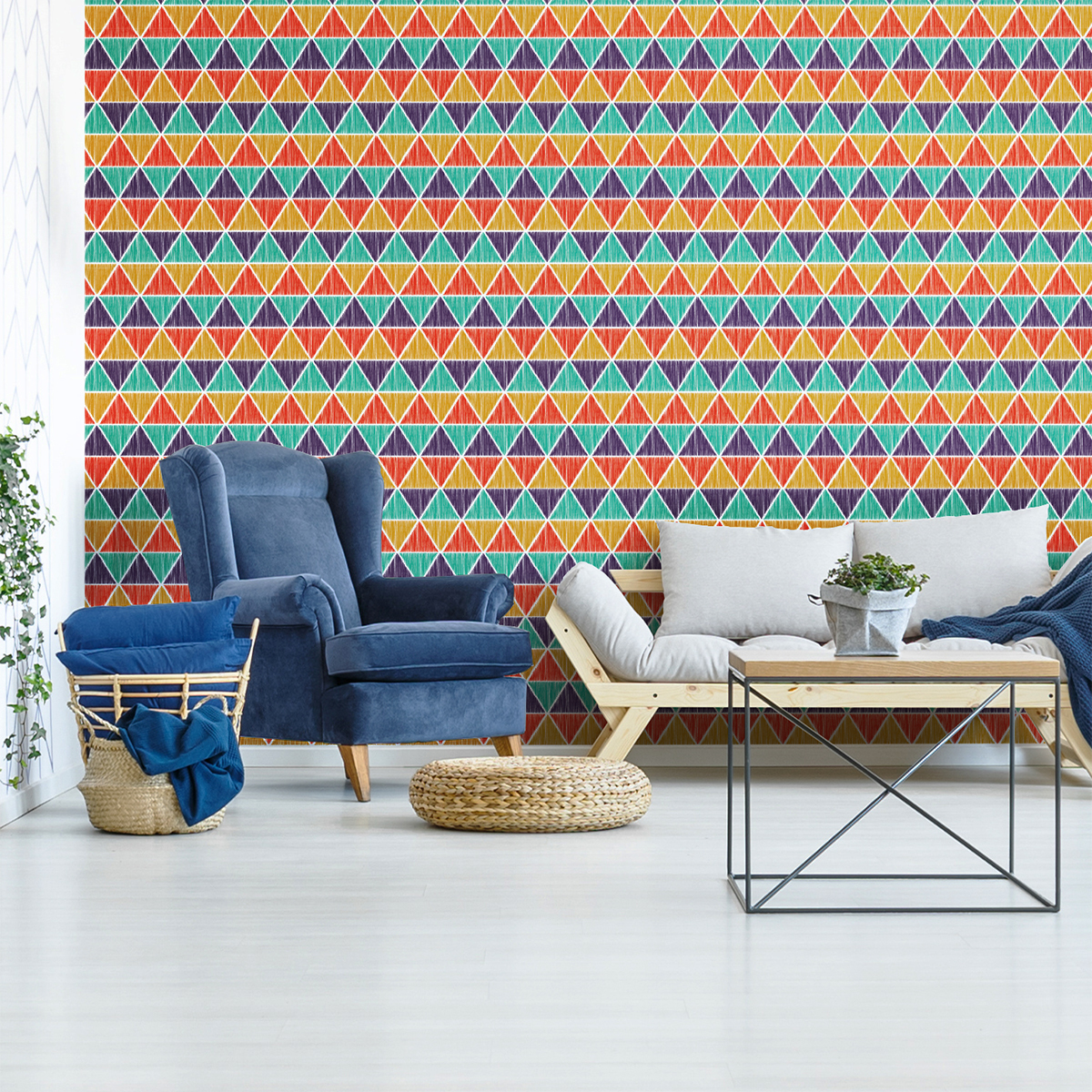 Adesivo arazzo scandinavo inger - Sticker adesivo - adesivi murali - 40x40cm - 5