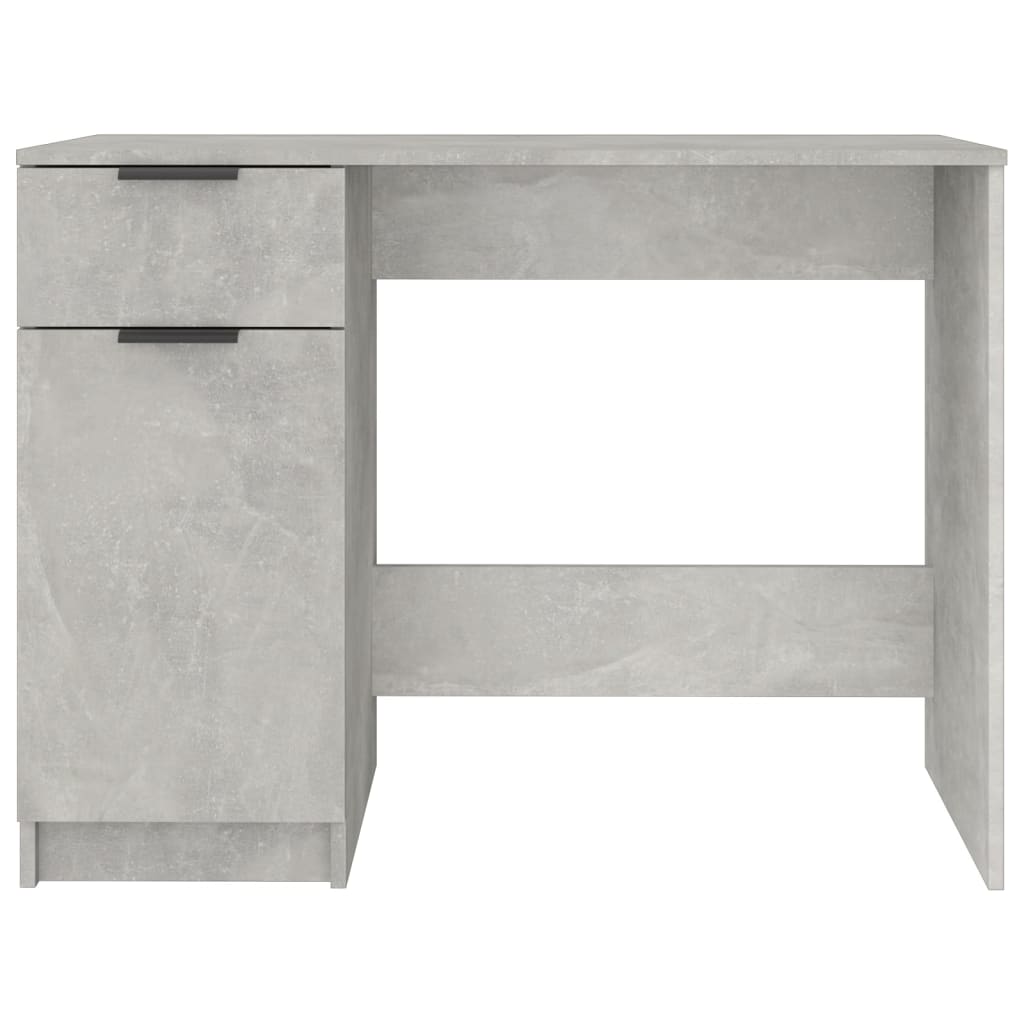 Maison Exclusive - Bureau Gris béton 100x50x75 cm Bois d'ingénierie - 6