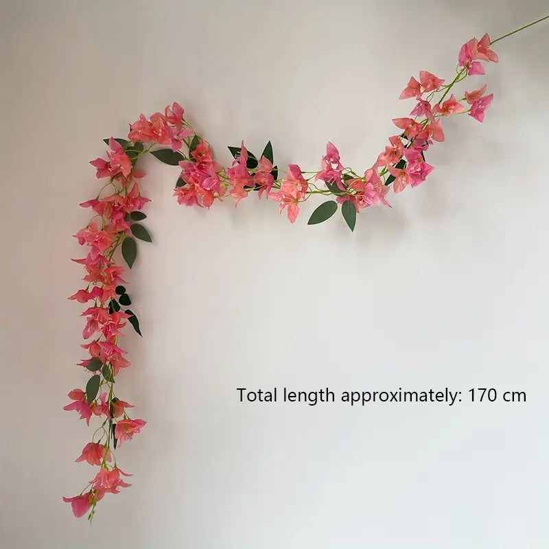 Ghirlanda artificiale da 170 cm per feste: archi nuziali, decorazioni murali e decorazioni da tavolo (Natale/Halloween) - 2